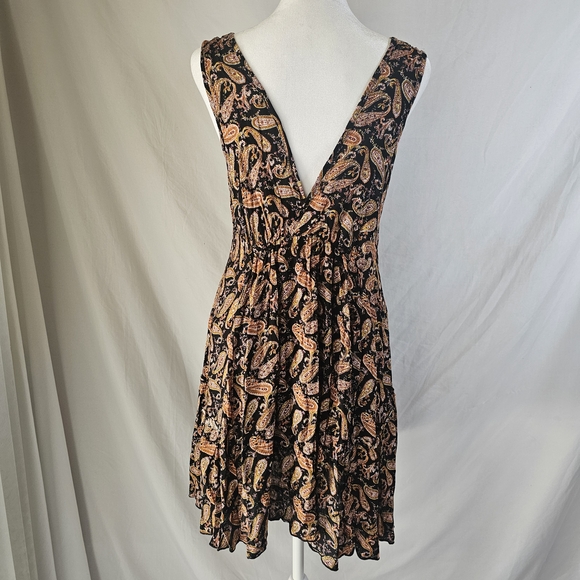 Millibon Dress Paisley Print Sleeveless Dress Soze M - Picture 3 of 8